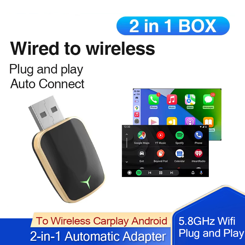 Wifi Smart Plug - Bedraad naar Draadloos Carplay Android 2-in-1