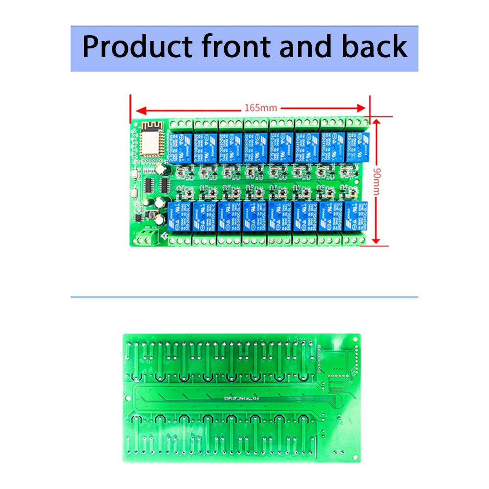 Esp8266 Relay Module - B14C ESP8266 WIFI 16-kanaals relaismodule ESP-12F