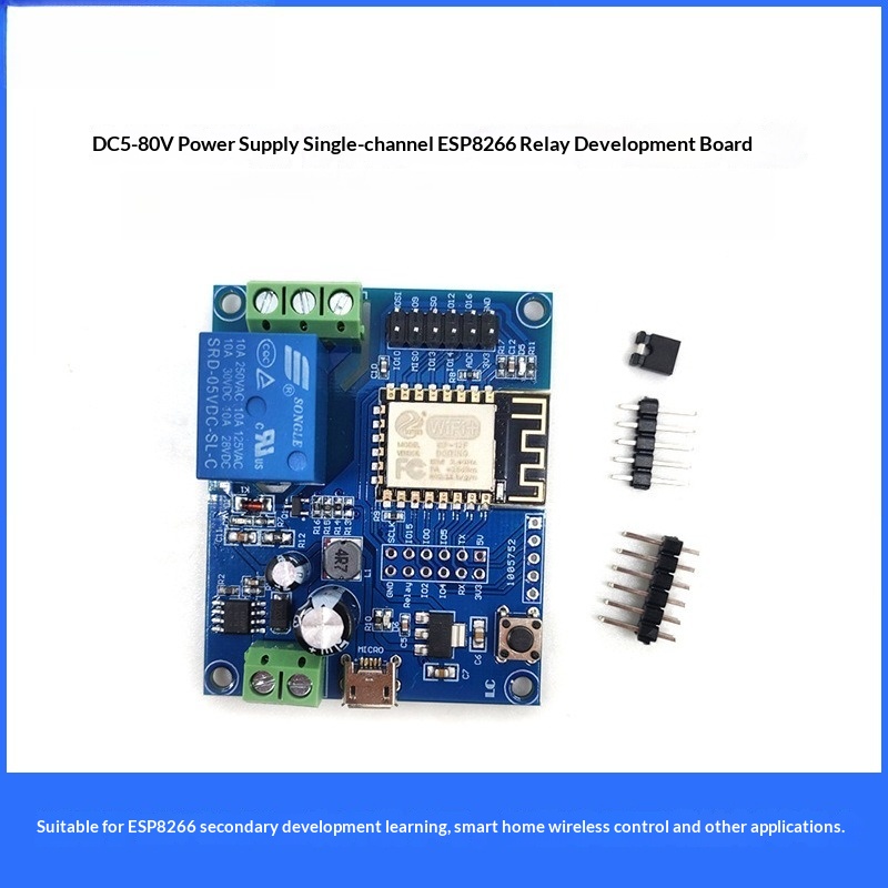 Esp8266 Relay Module - ESP8266 WiFi-module met één relais, 8-80V