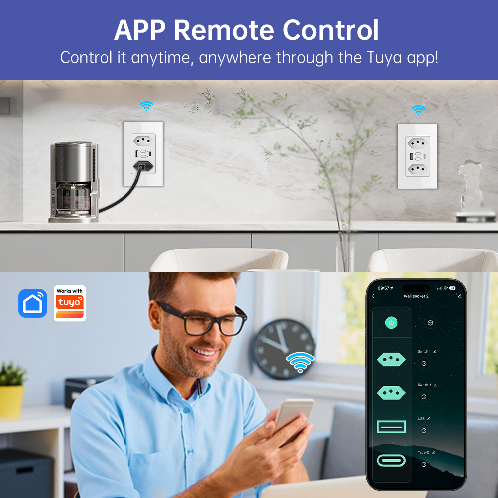 MANHOT Wifi Smart Brazil Socke - Wifi Smart Plug recensie en prijs