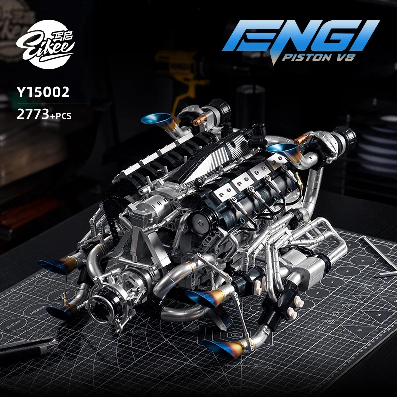 V8-motorbouwset voor volwassen - Stem Robotics Kit recensie en prijs
