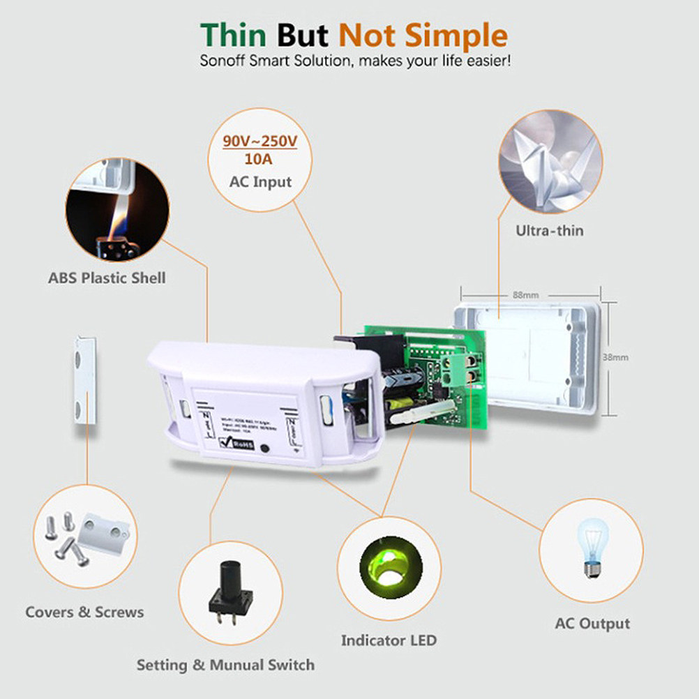 1 stuks WiFi Smart Switch Conn - Smart Light Switch Wifi recensie en prijs